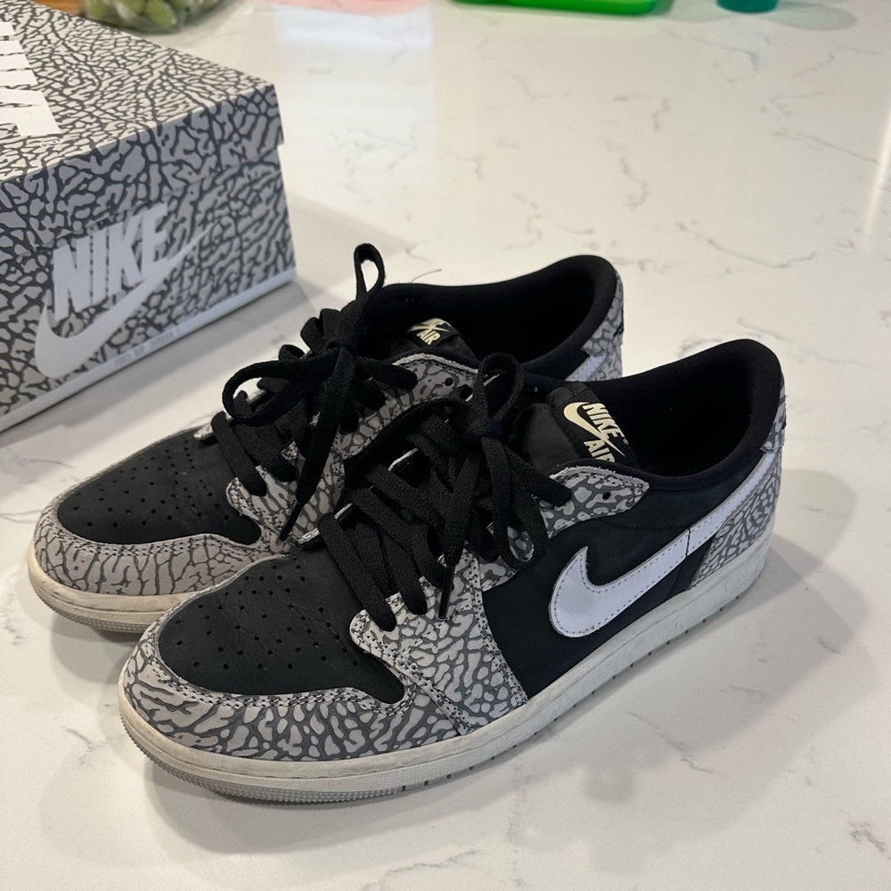 Jordan 1 Low elephant print